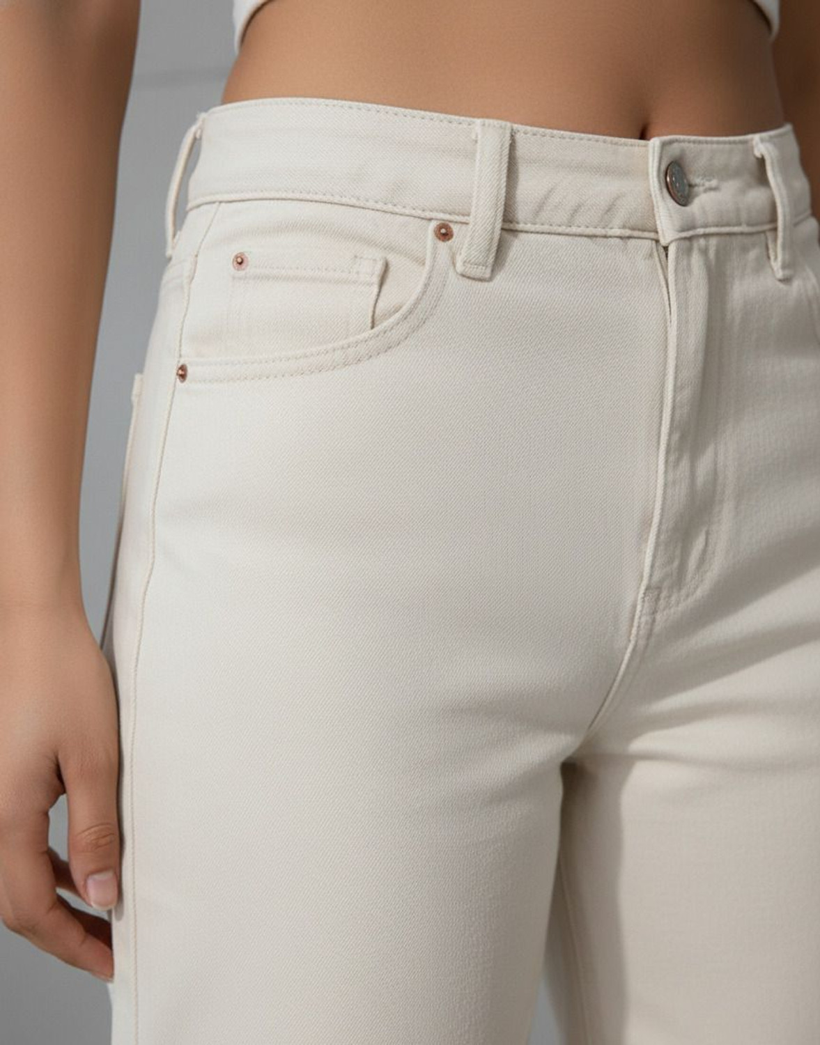 Image of PINKLIT Regular Women Beige Jeans