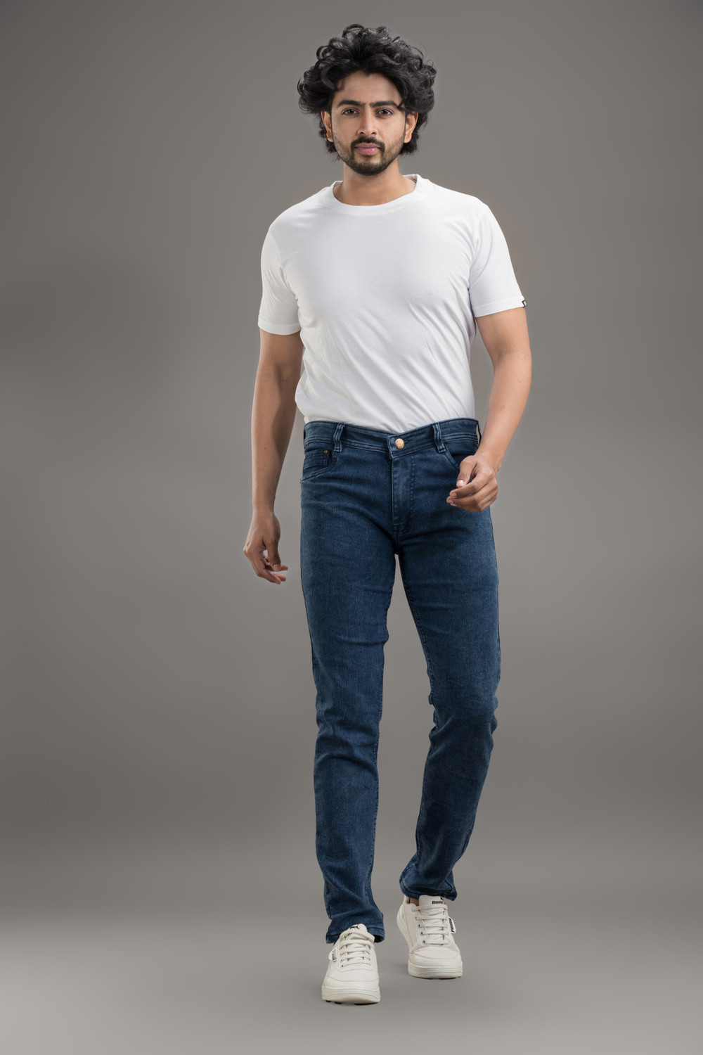 Image of METRONAUT Slim Men Dark Blue Jeans