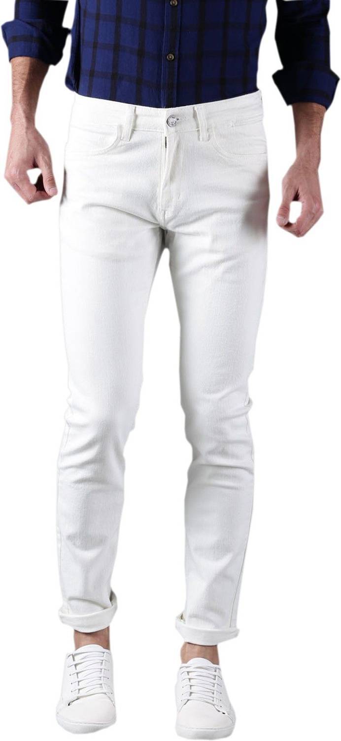 CALCIUM Slim Men White Jeans