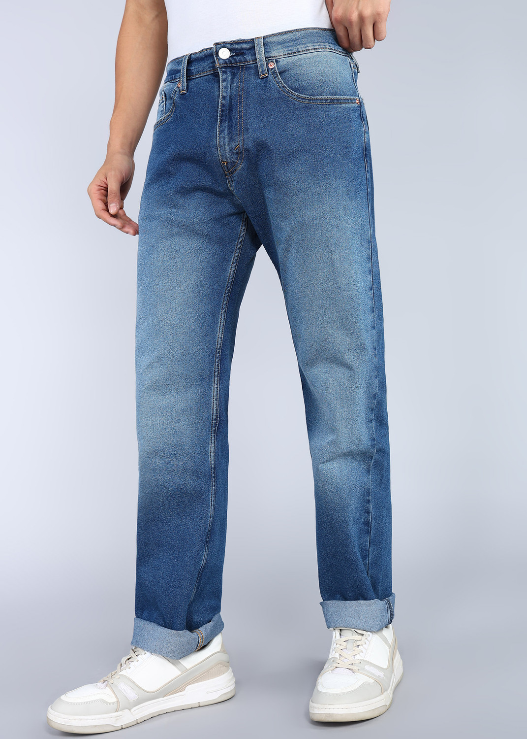Image of LEVI'S Straight Fit Men Blue Jeans