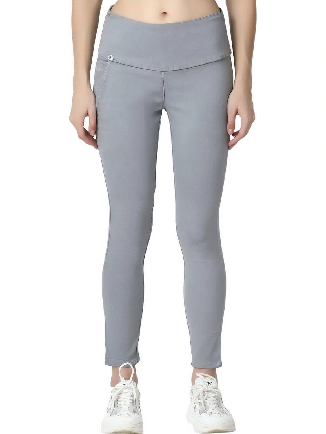 3BUTTERFLIES Skinny Women Grey Jeans