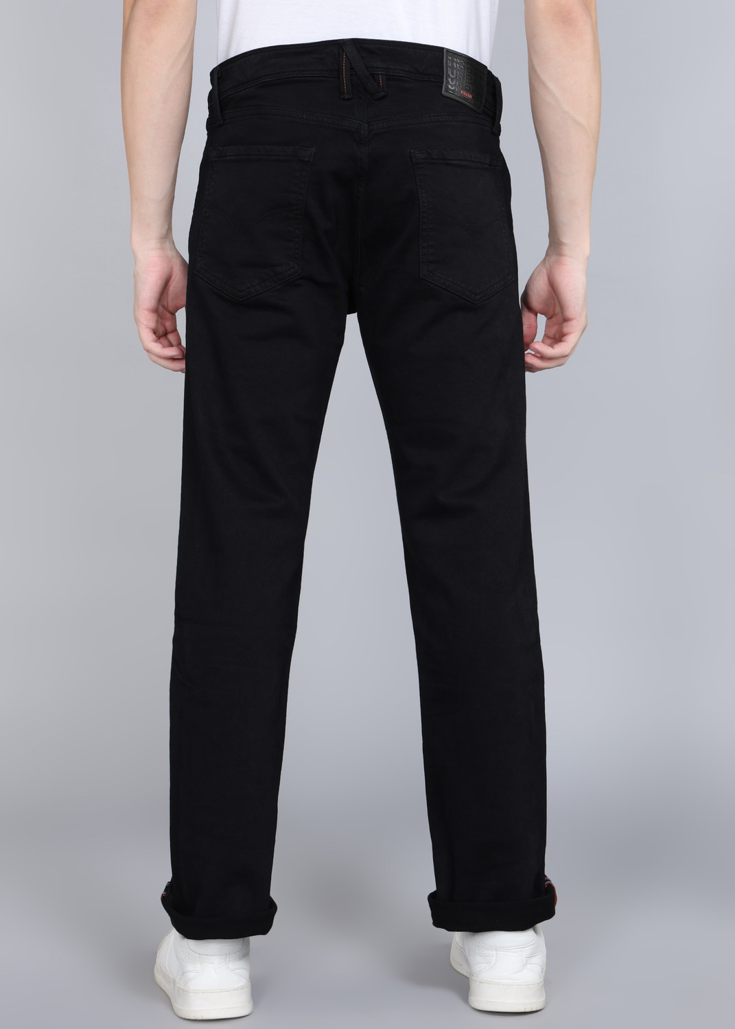 Image of KILLER Men Straight Fit Mid Rise Black Jeans