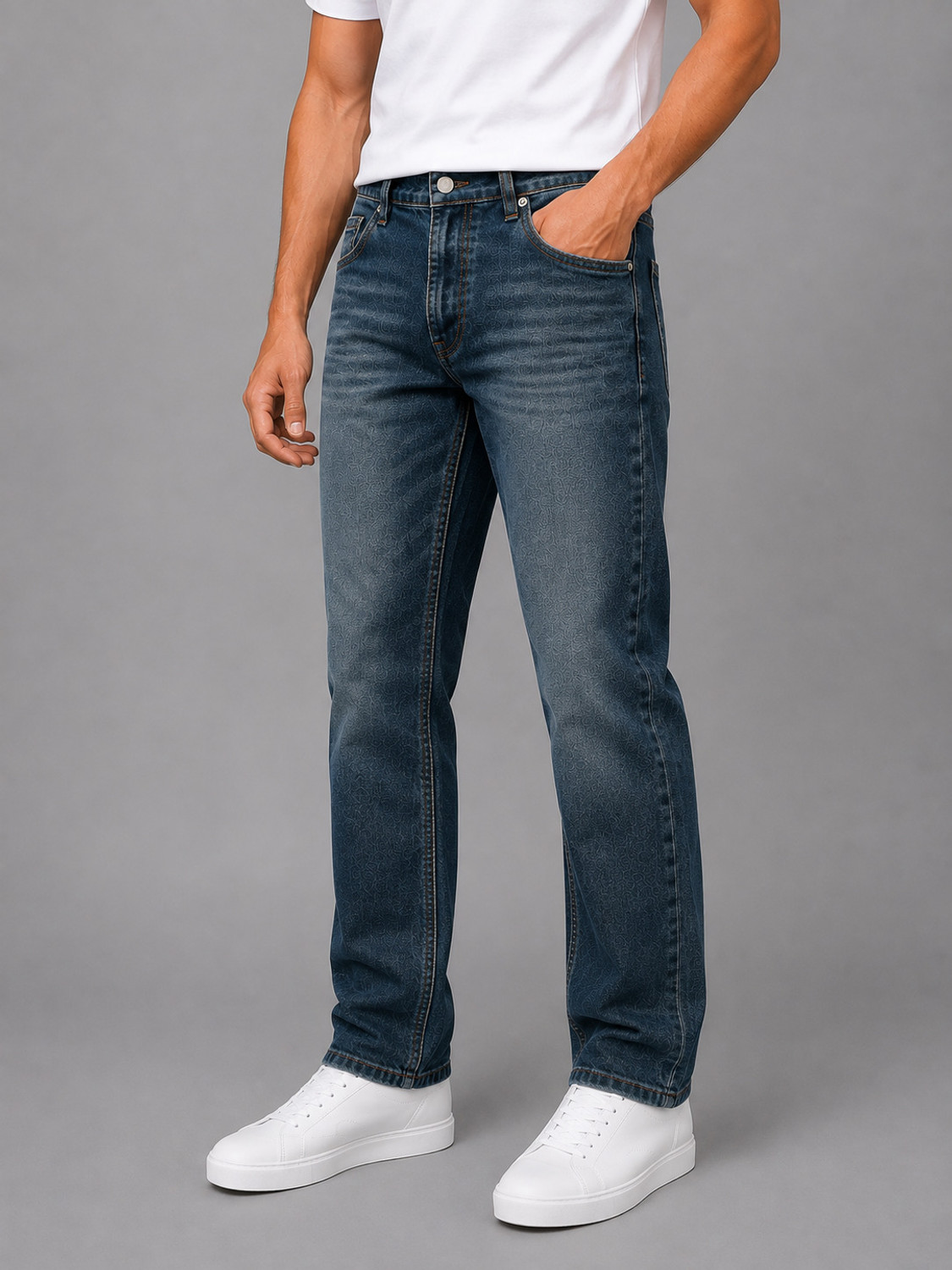 Image of NUMERO UNO Regular Men Blue Jeans