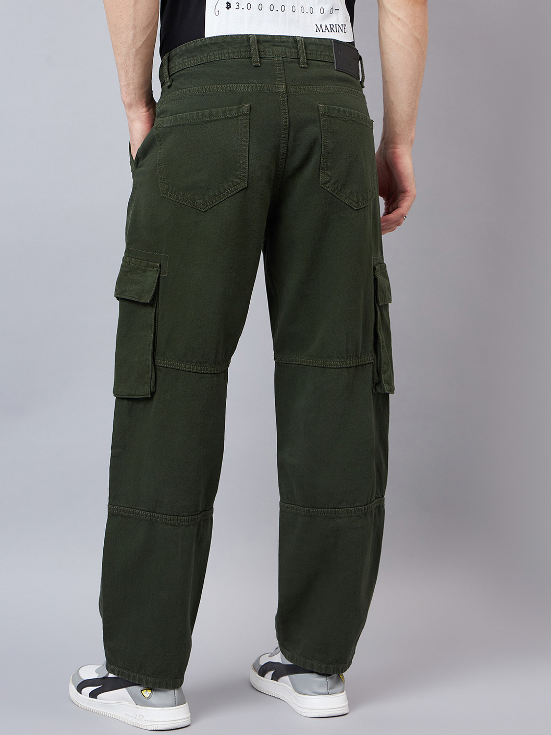 Image of Style Quotient Regular Men Dark Green Jeans