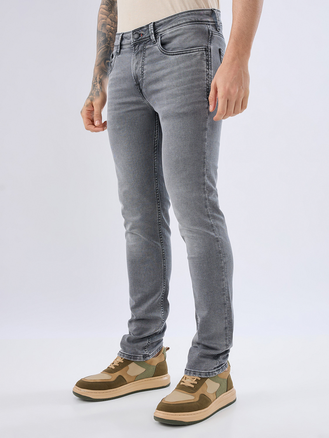 Image of KILLER Slim Men Grey Jeans