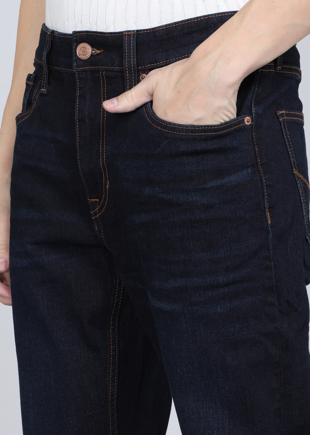 Image of U.S. Polo Assn. Denim Co. Straight Fit Men Dark Blue Jeans