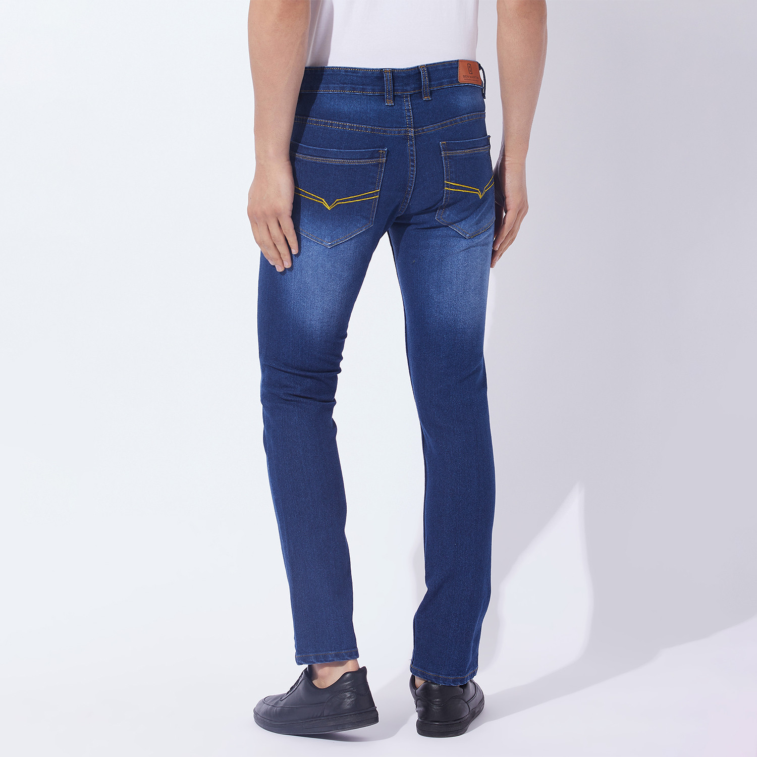 Image of BEN MARTIN Slim Men Dark Blue Jeans