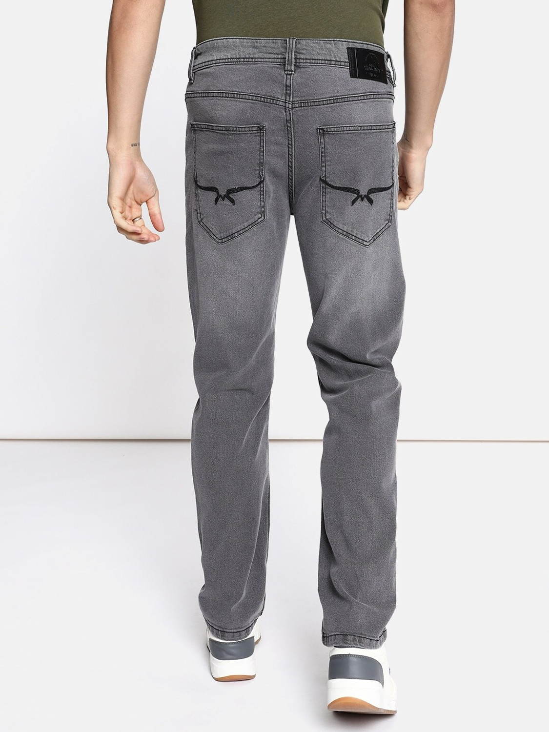Image of Roadster Regular Men Grey Jeans