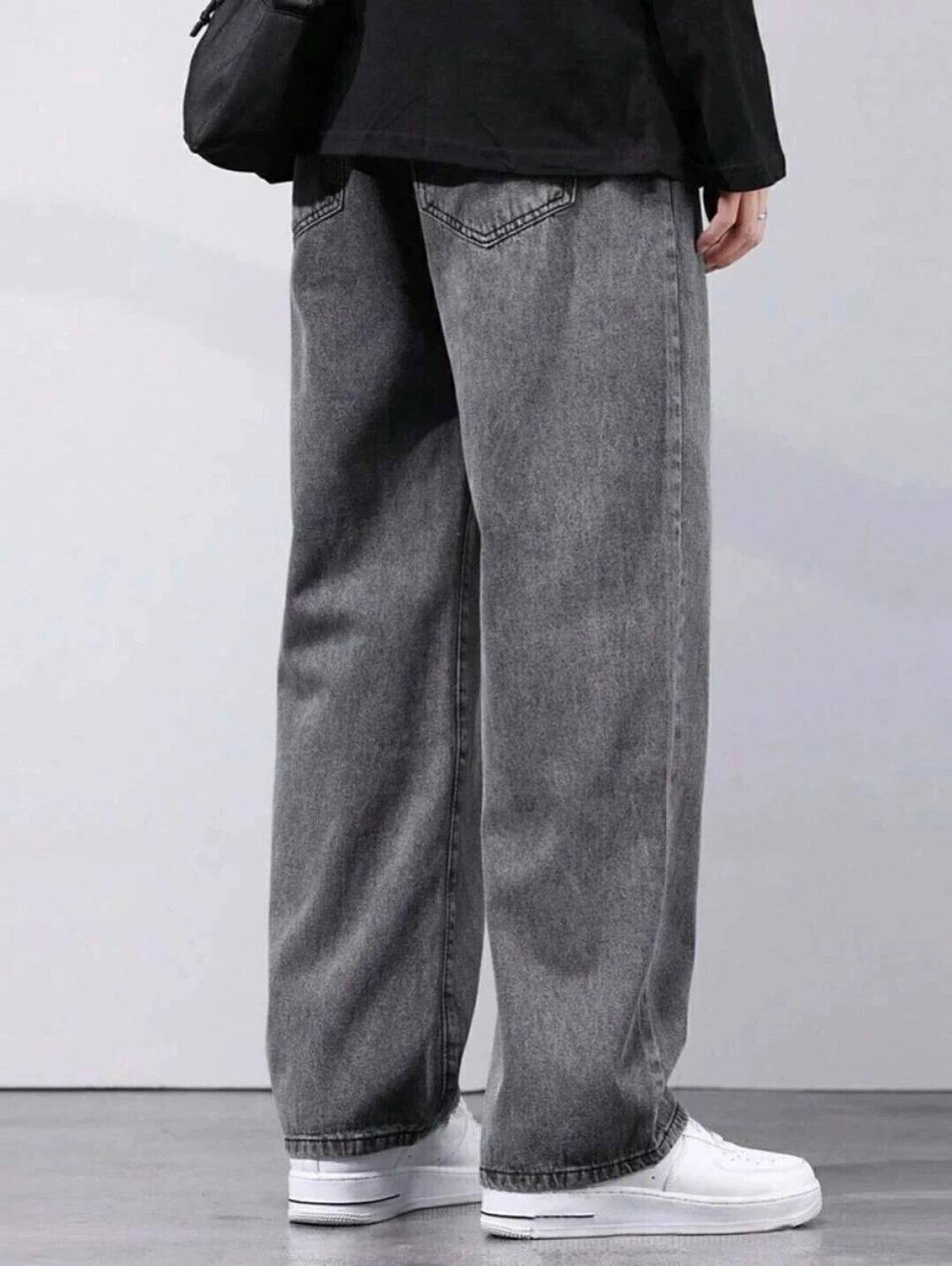 Denim Life Loose Fit Men Grey Jeans - Image 2