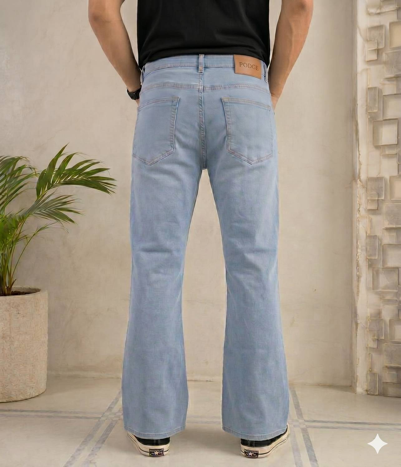 PODGE Boot-Leg Men Light Blue Jeans - Image 2