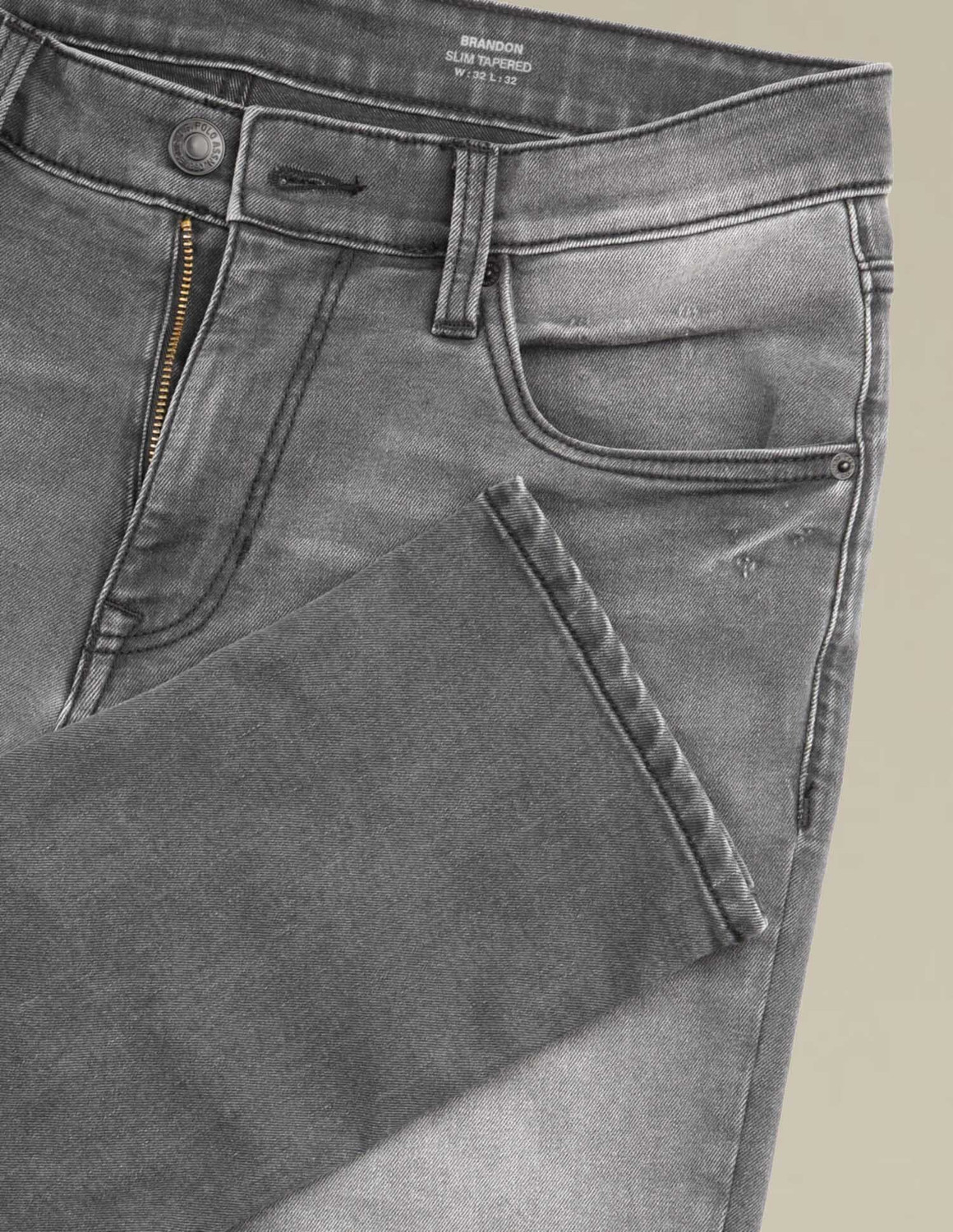 Image of U.S. Polo Assn. Denim Co. Tapered Fit Men Dark Grey Jeans