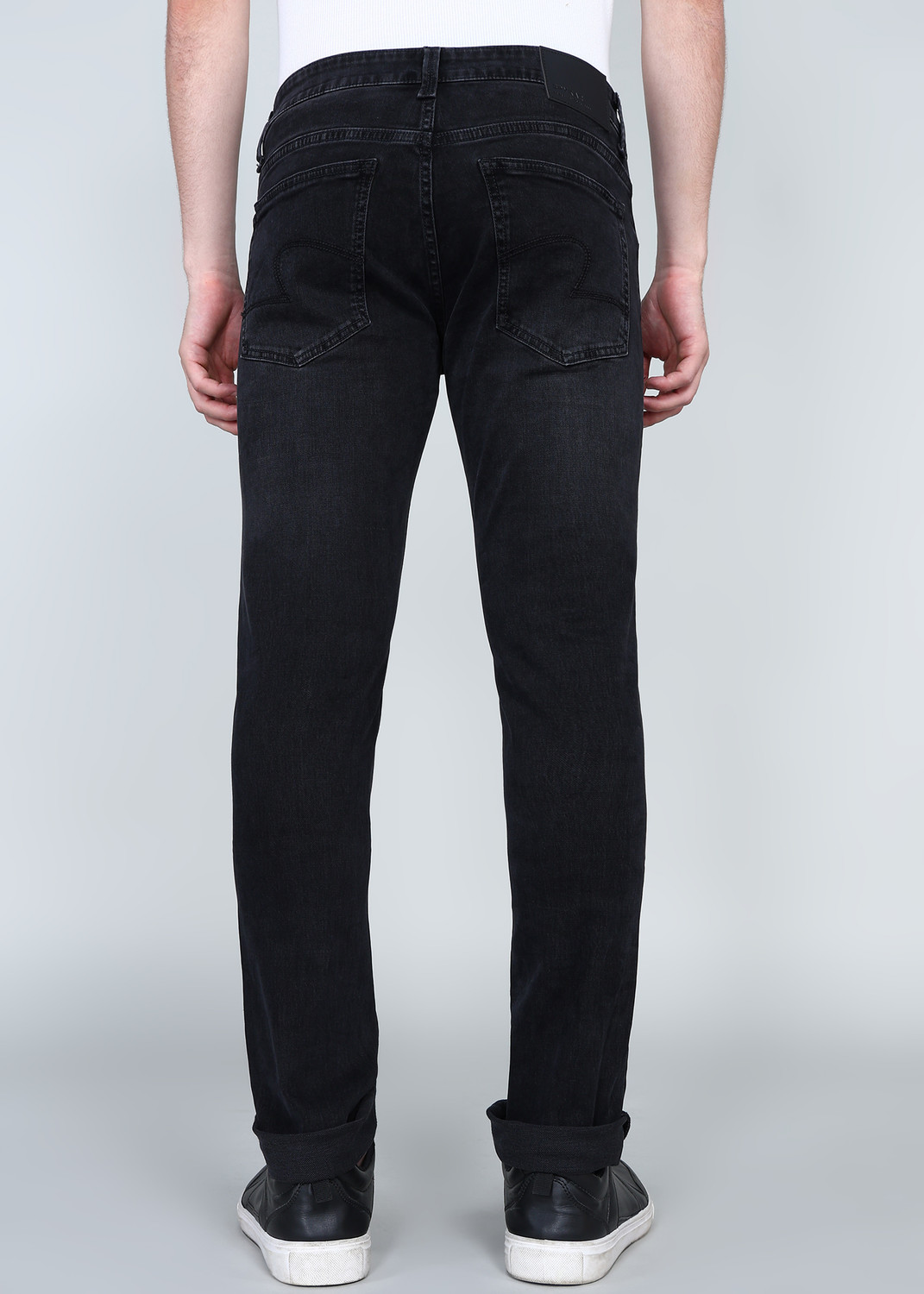 Image of Spykar Slim Men Black Jeans