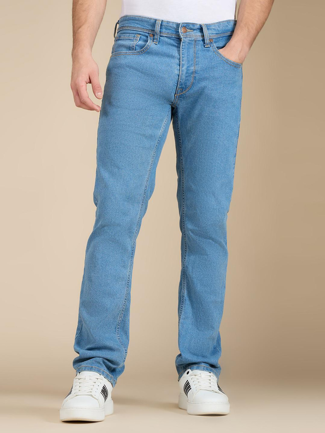 Image of Pepe Jeans Straight Fit Men Blue Jeans