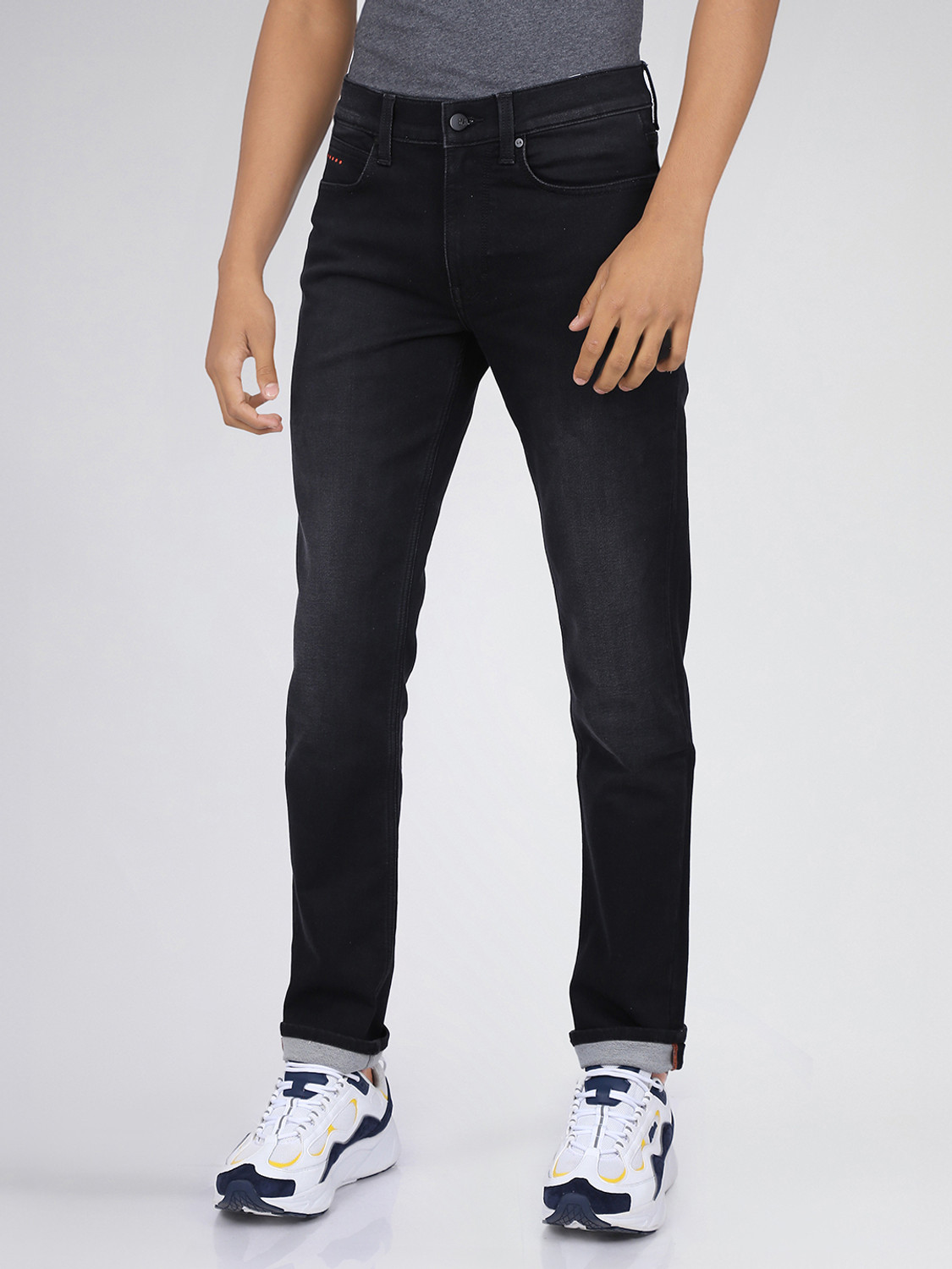 Image of LEE Slim Men Black Jeans