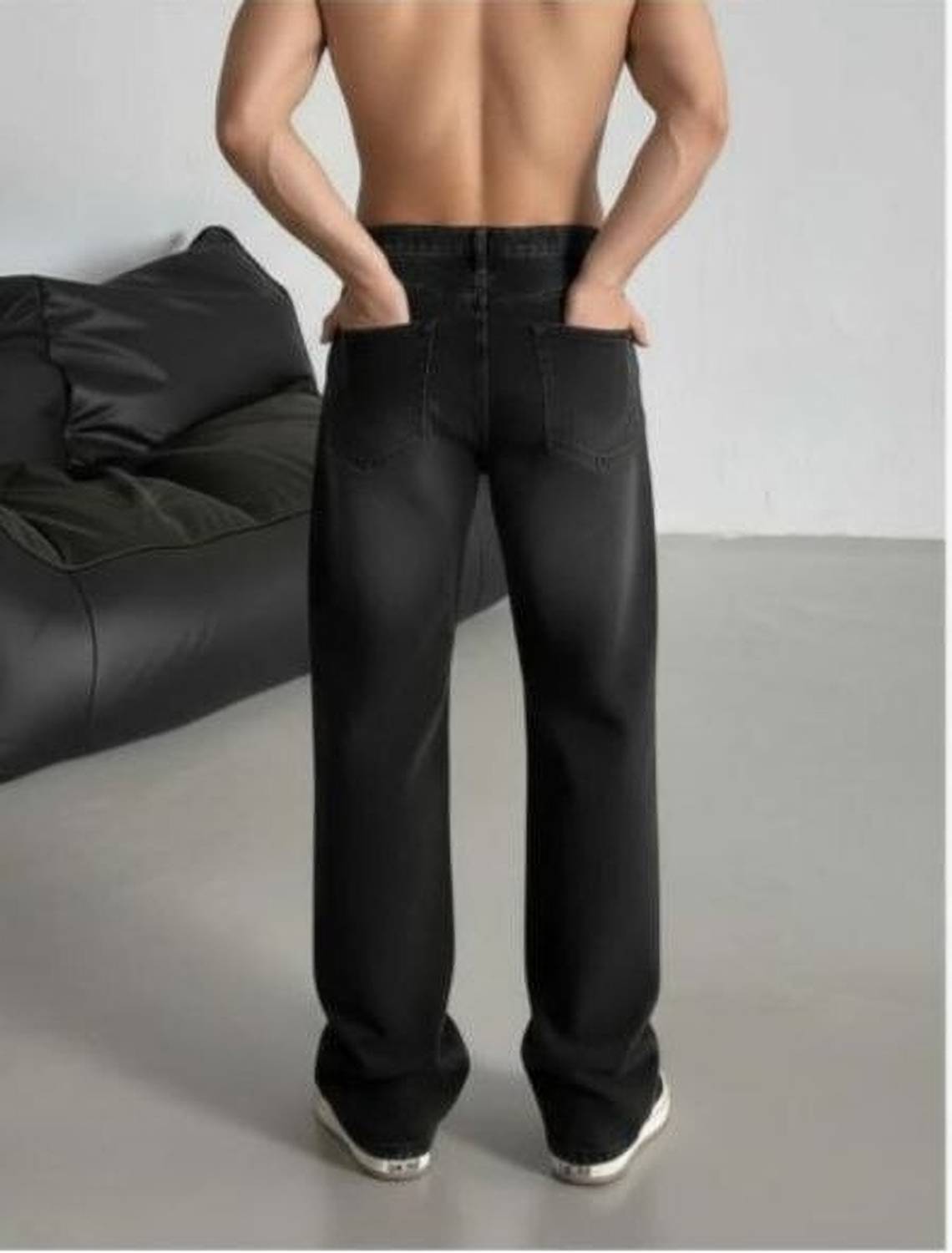 Pratyaya Baggy Fit Men Black Jeans - Image 2