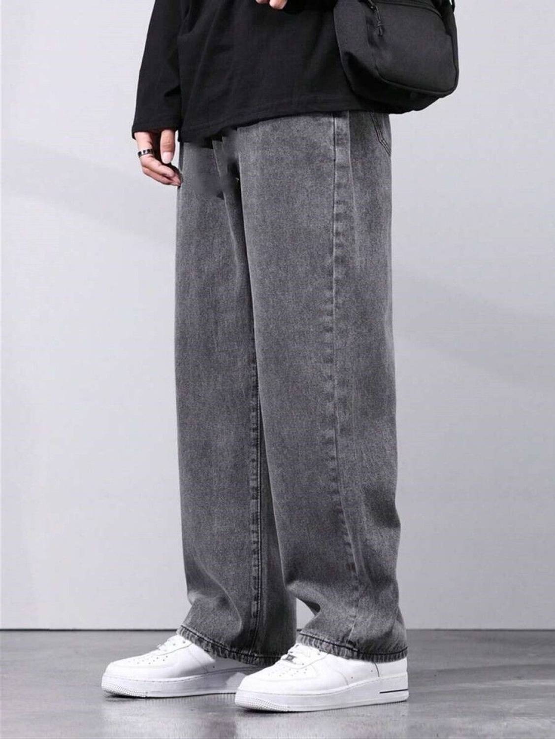 James Webb Loose Fit Men Grey Jeans - Image 1