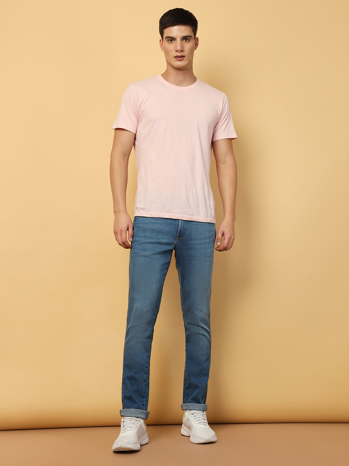 Image of Wrangler Slim Men Dark Blue Jeans