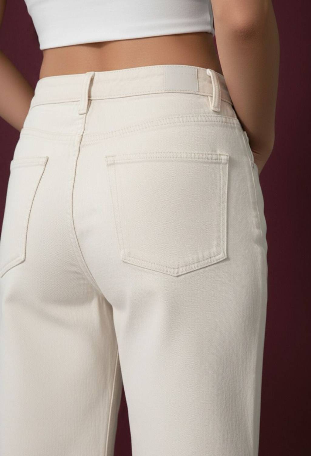 PINKLIT Straight Fit Women Beige Jeans - Image 5