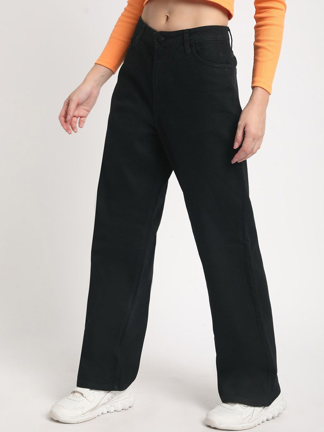 Image of Roadster Relaxed Fit Women Black Jeans