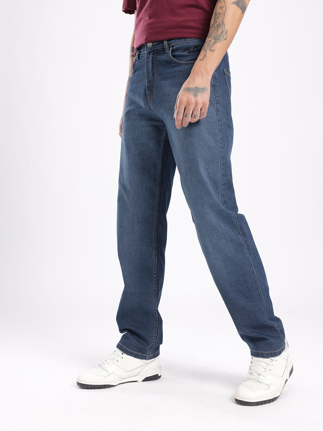 Image of Glitchez Regular Men Blue Jeans