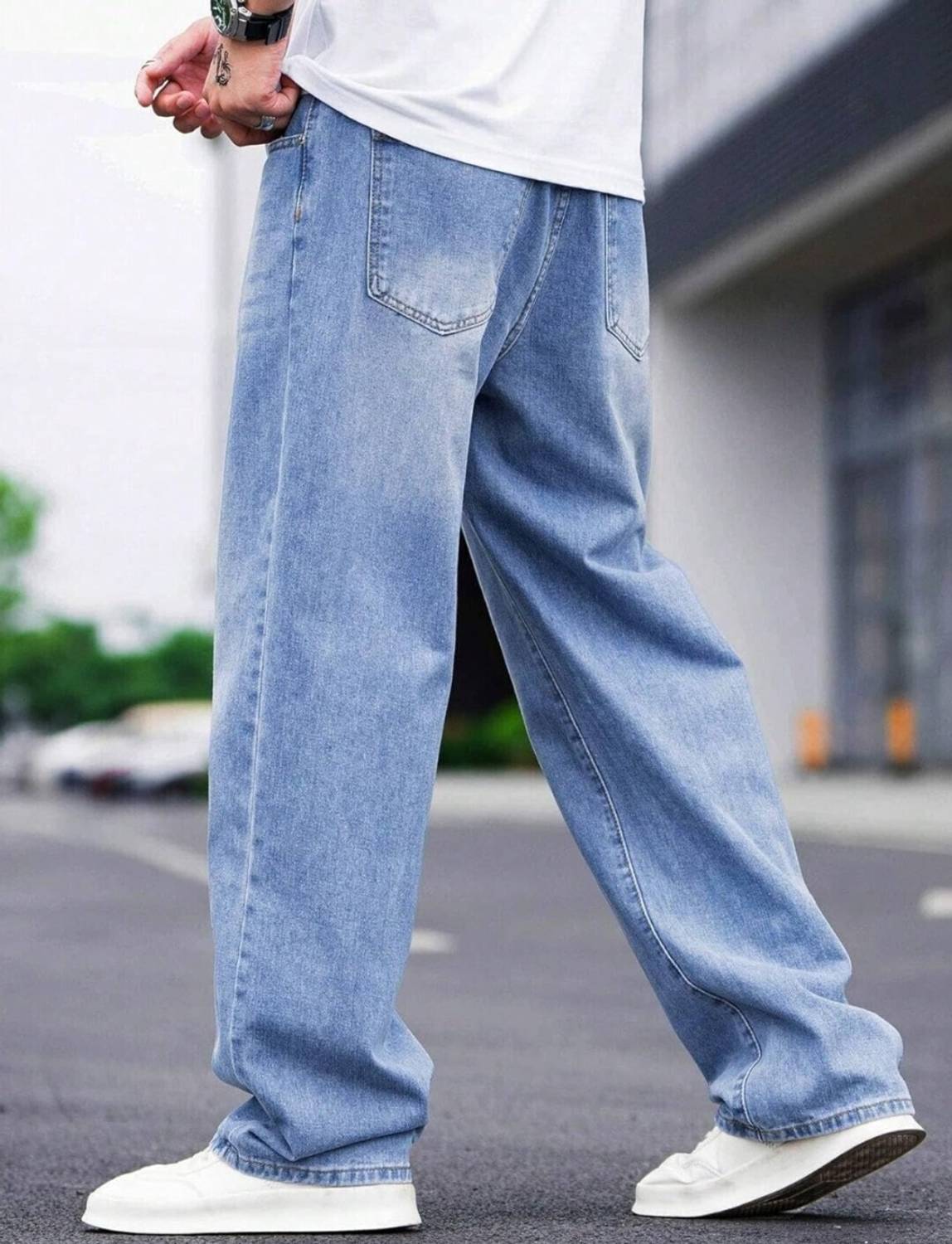BREXX Baggy Fit Men Blue Jeans - Image 2