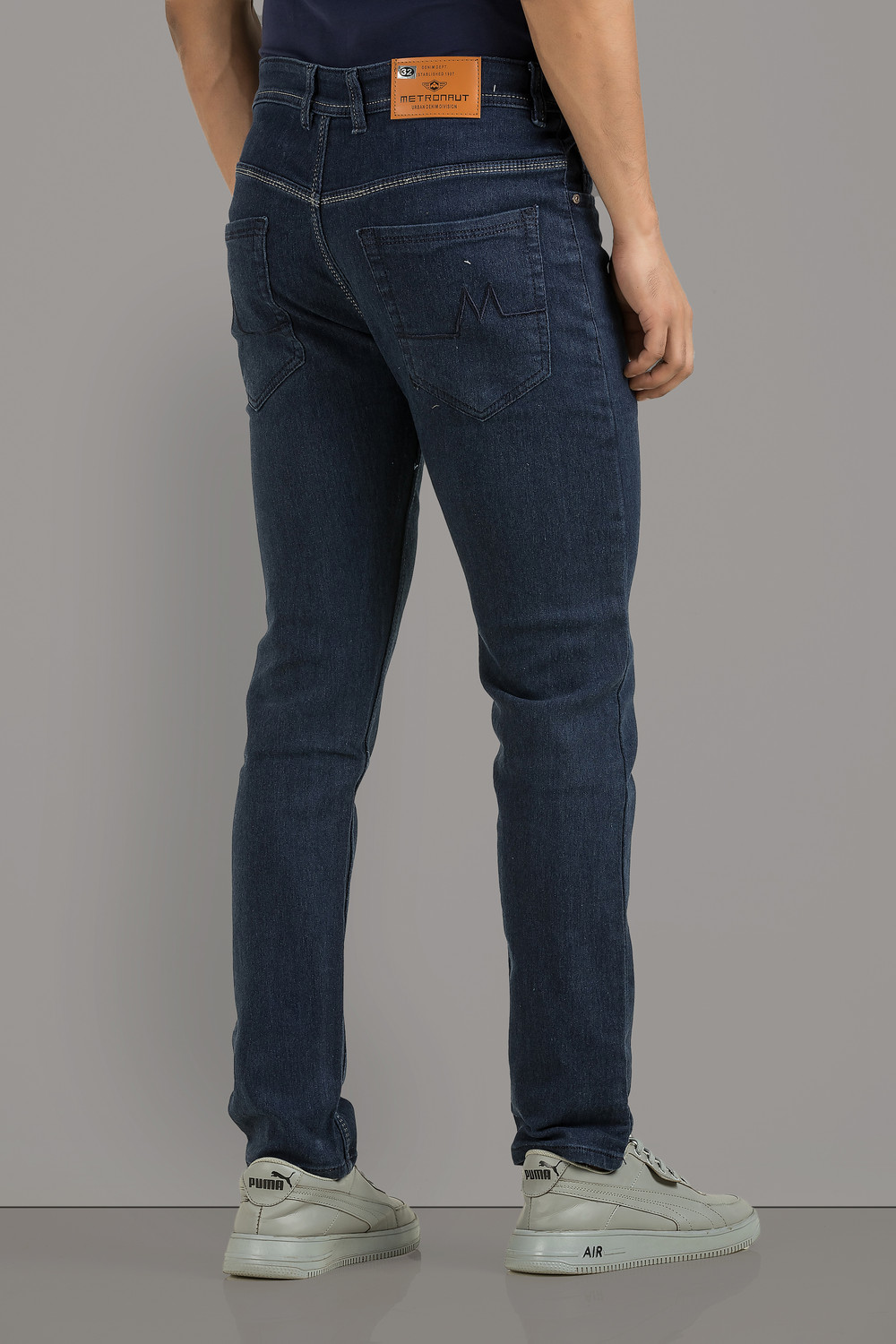 Image of METRONAUT Slim Men Dark Blue Jeans