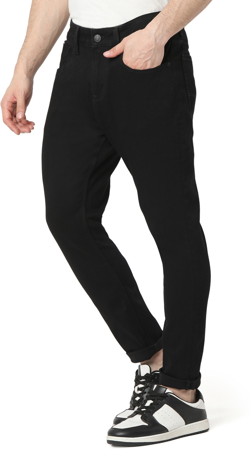 Image of Spykar Slim Men Black Jeans