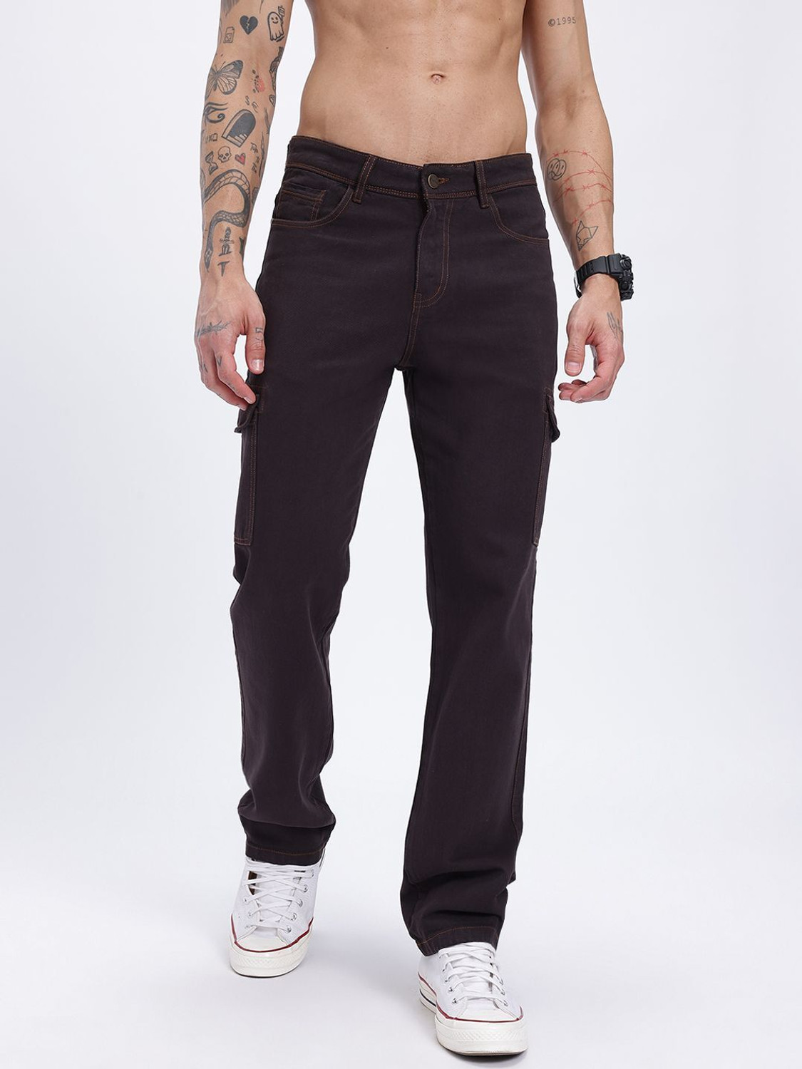 Image of Glitchez Regular Men Black Jeans