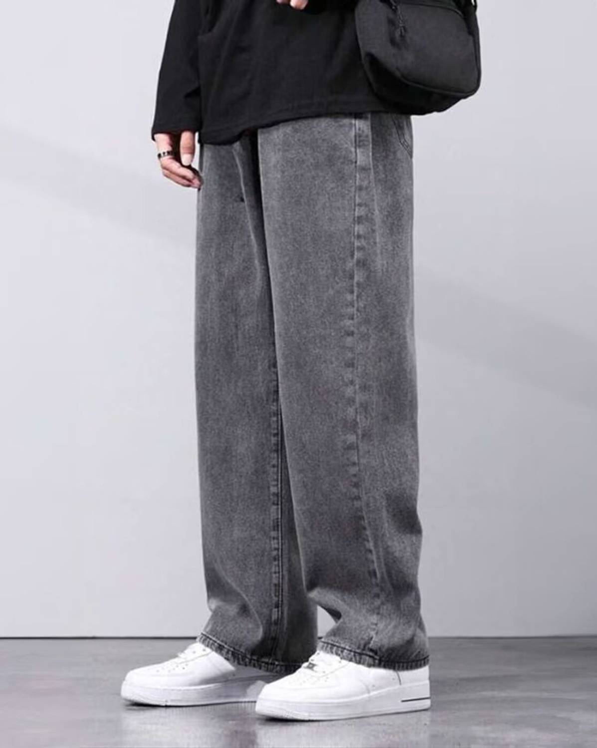 TRUE Fades Loose Fit Dark Grey Jeans - Image 3