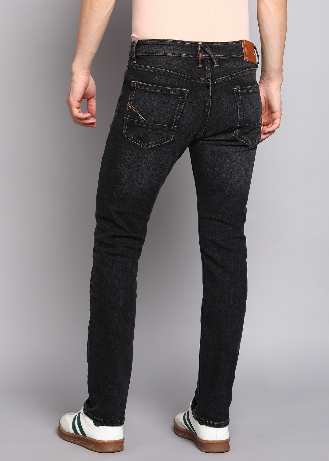 Image of KILLER Men Straight Fit Mid Rise Black Jeans