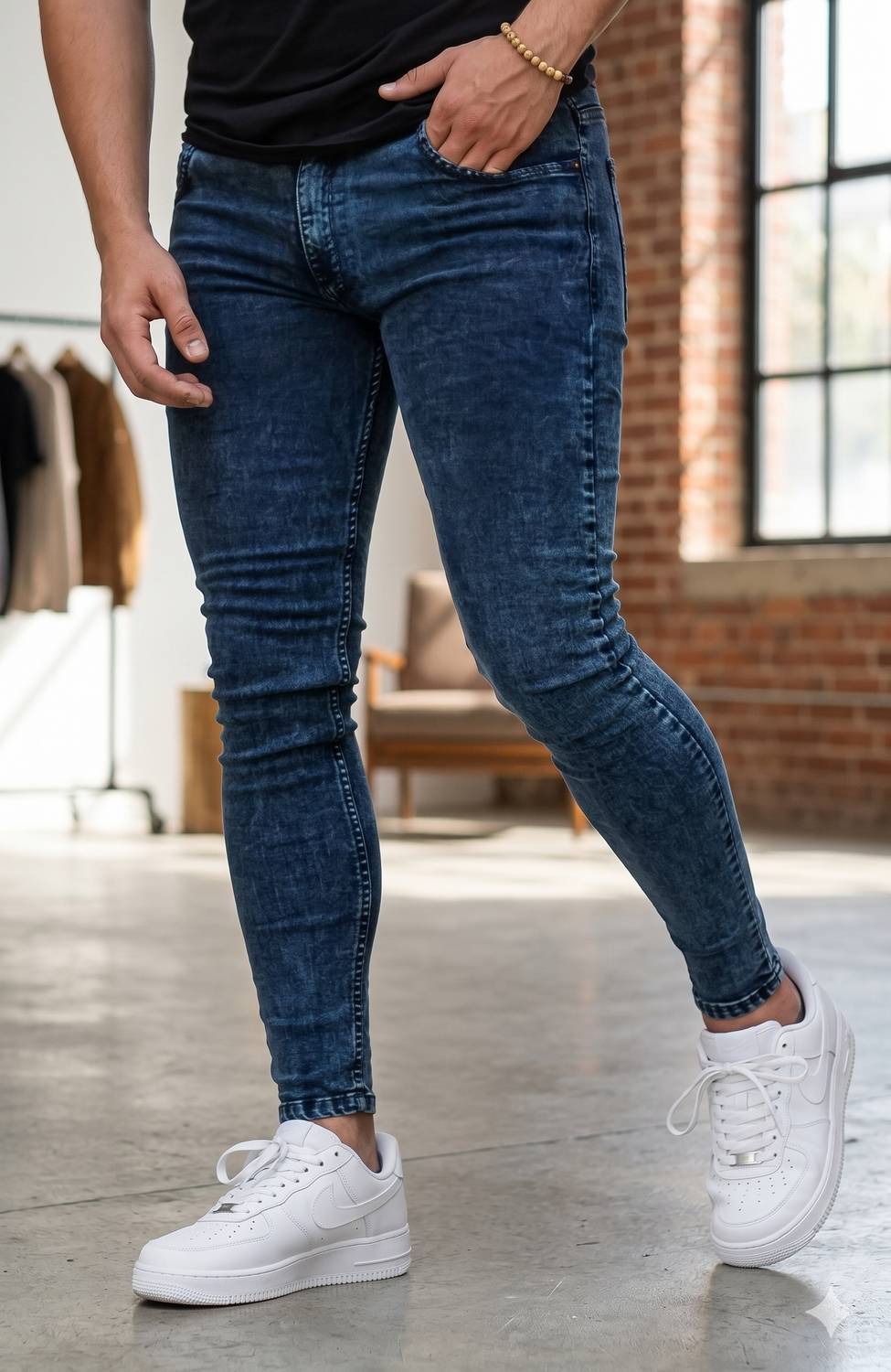 AIRCRAFTJEANS Relaxed Fit Men Dark Blue Jeans