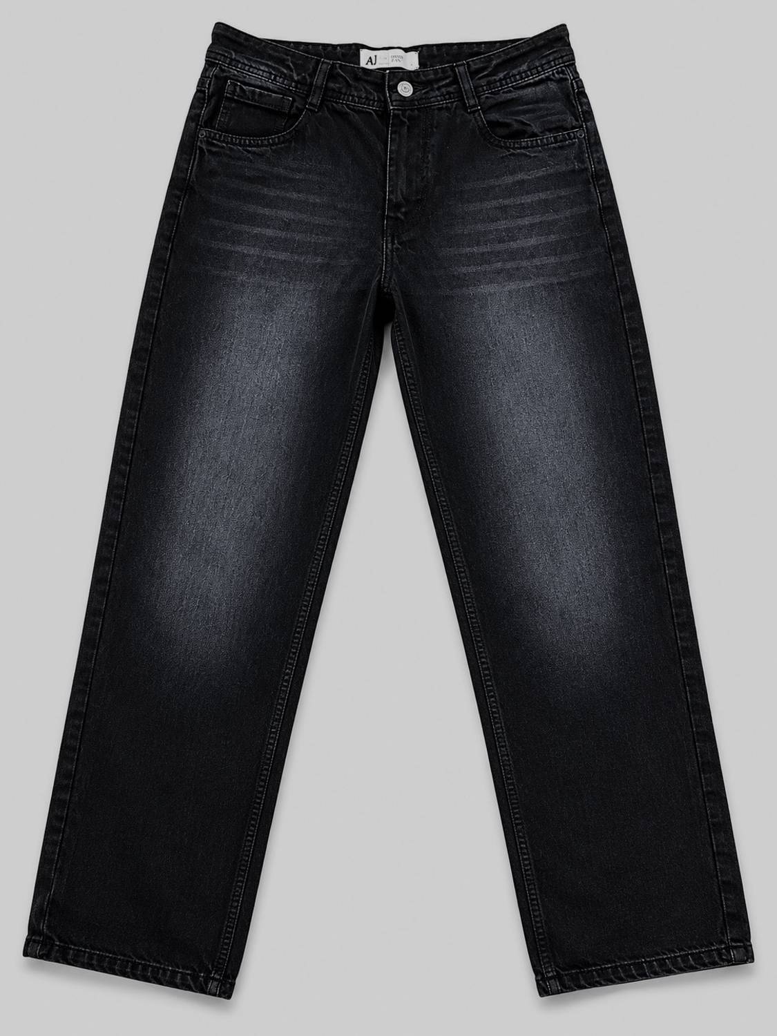AJJ Baggy Fit Men Black Jeans - Image 5