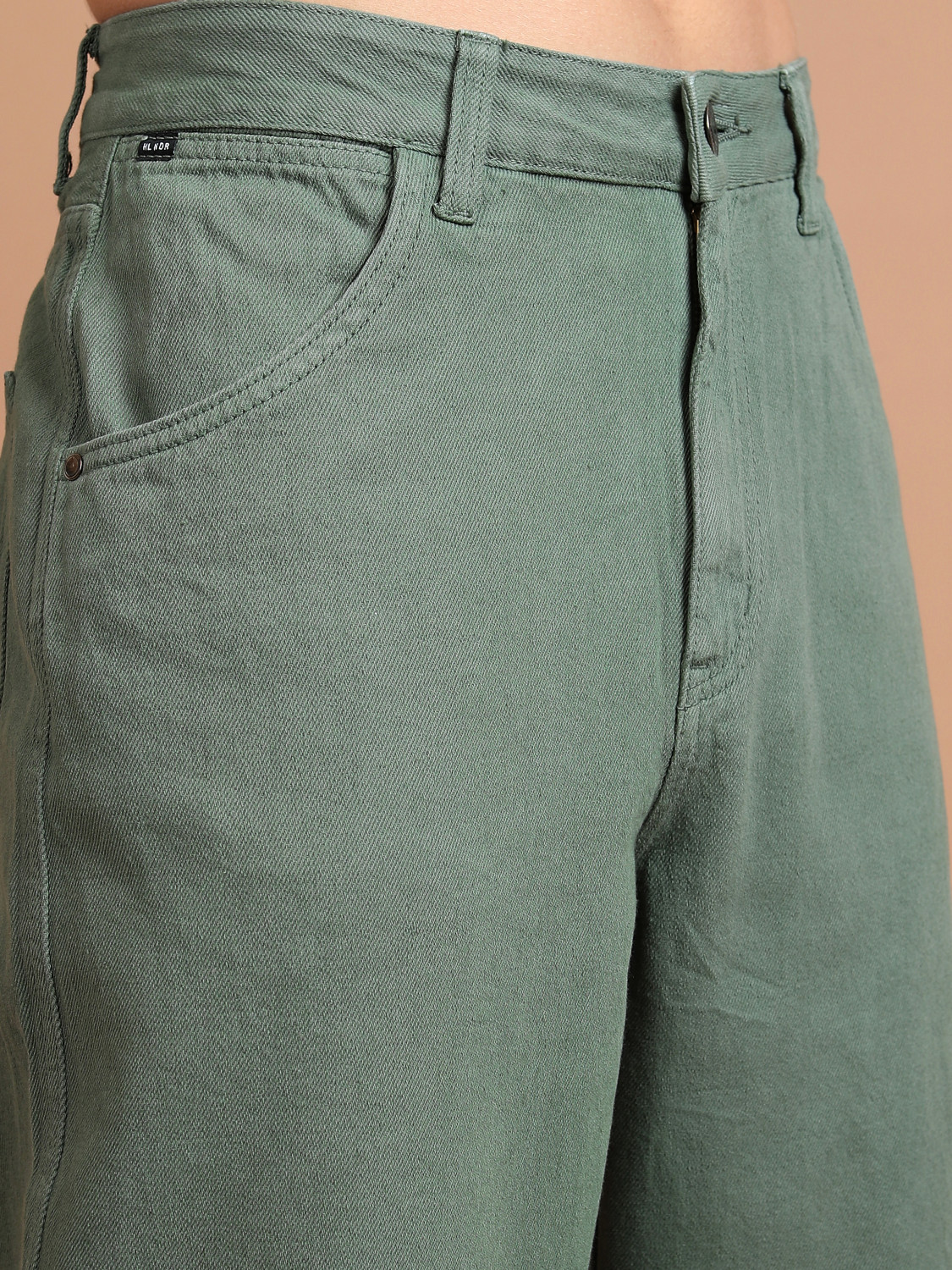 Image of HIGHLANDER Regular Men Green Jeans
