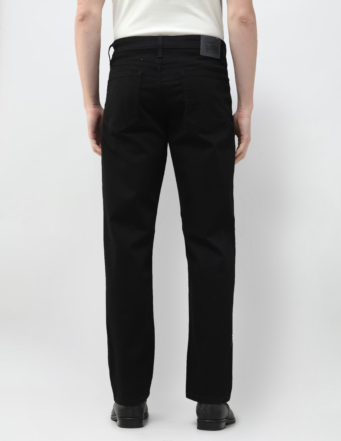 Image of U.S. Polo Assn. Denim Co. Relaxed Fit Men Black Jeans
