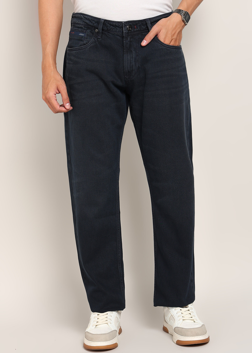 Image of KILLER Loose Fit Men Dark Blue Jeans