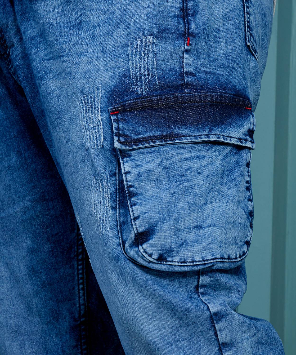 Instafab Plus Regular Men Blue Jeans - Image 5