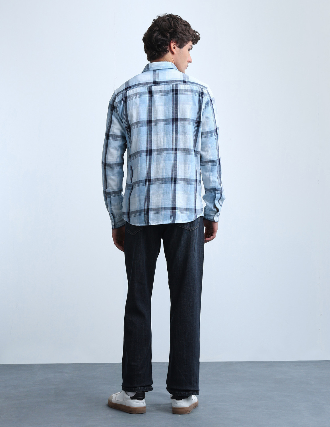Image of FLYING MACHINE Boot-Leg Men Blue Jeans