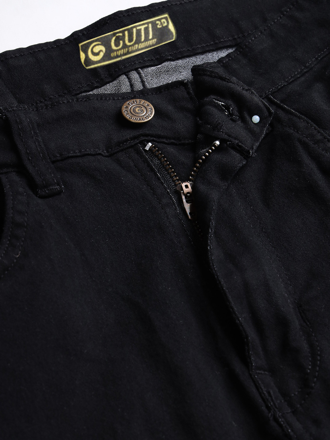Image of GUTI Flared Women Black Jeans