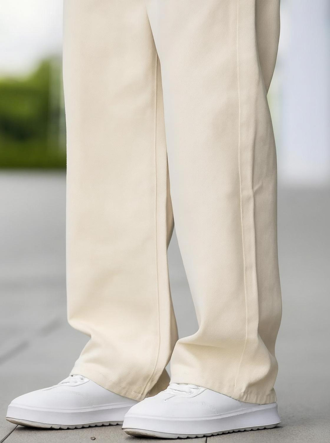Image of markview Loose Fit Men Beige Jeans