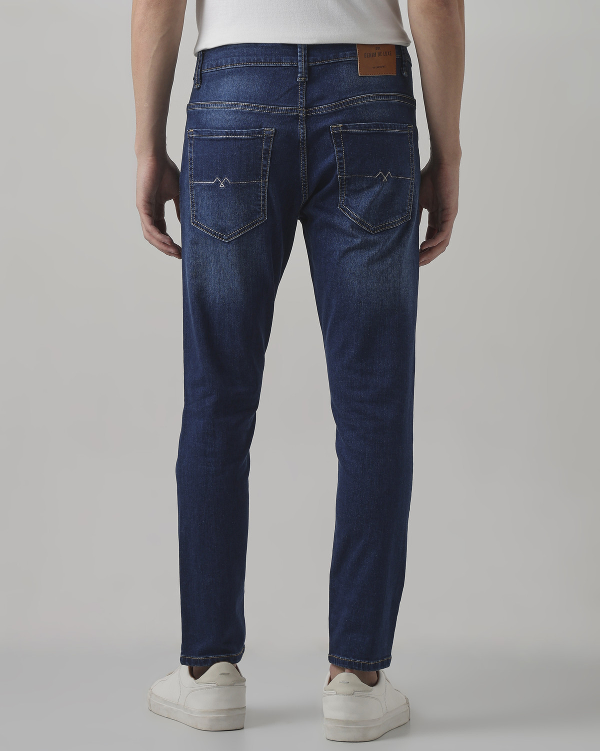 Image of MUFTI Slim Men Dark Blue Jeans