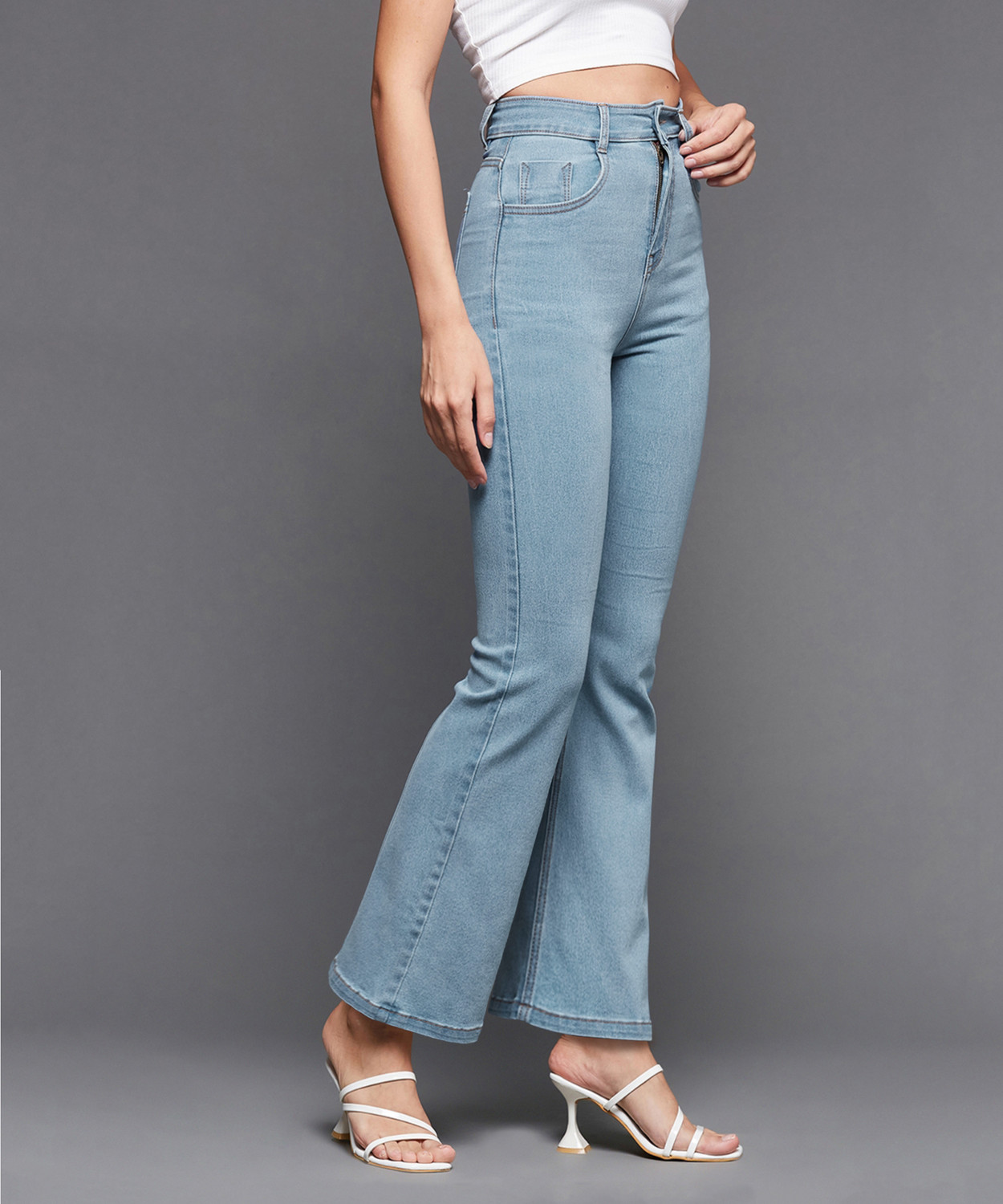 Image of Miss Chase Boot-Leg Women Blue Jeans