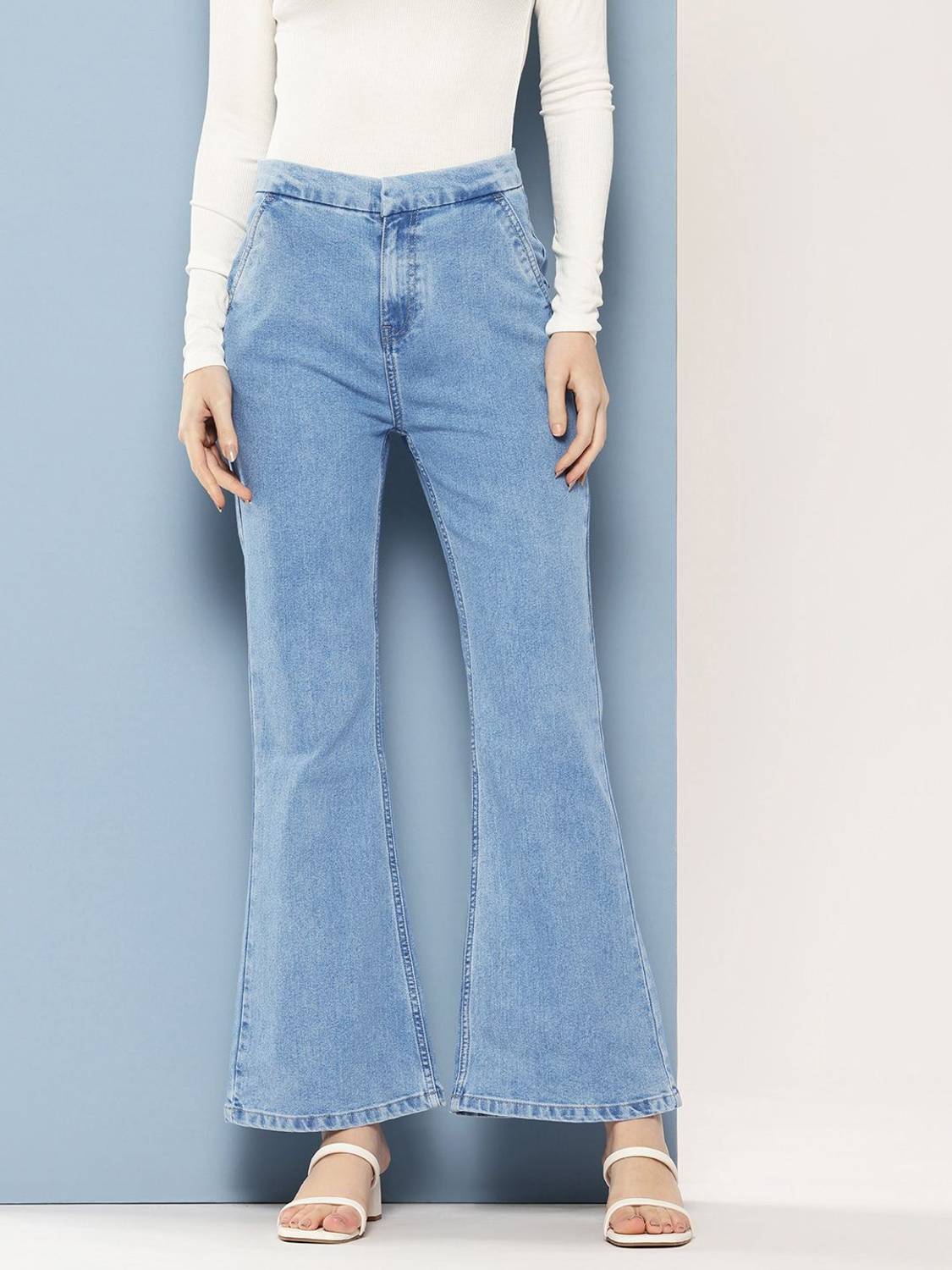 CHEMISTRY Boot-Leg Women Blue Jeans