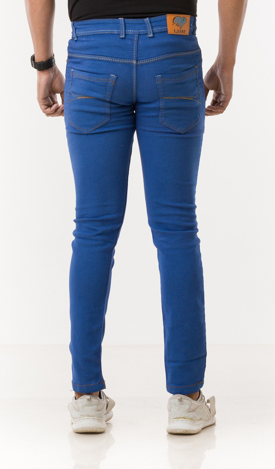 Image of Lzard Slim Men Blue Jeans