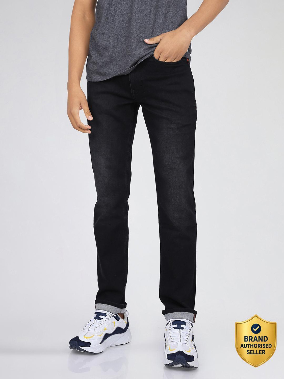 Image of LEE Slim Men Black Jeans