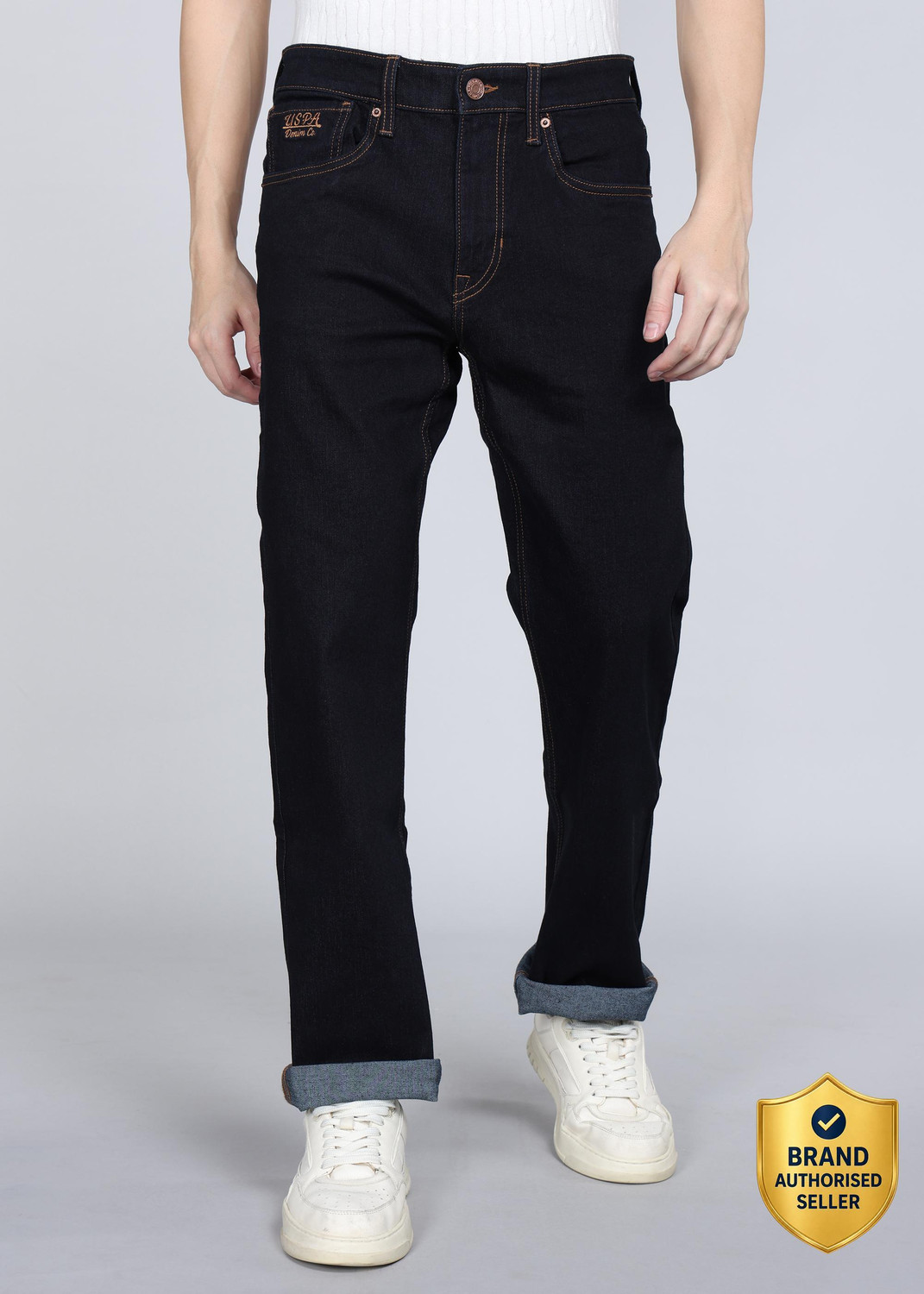 Image of U.S. Polo Assn. Denim Co. Regular Men Dark Blue Jeans