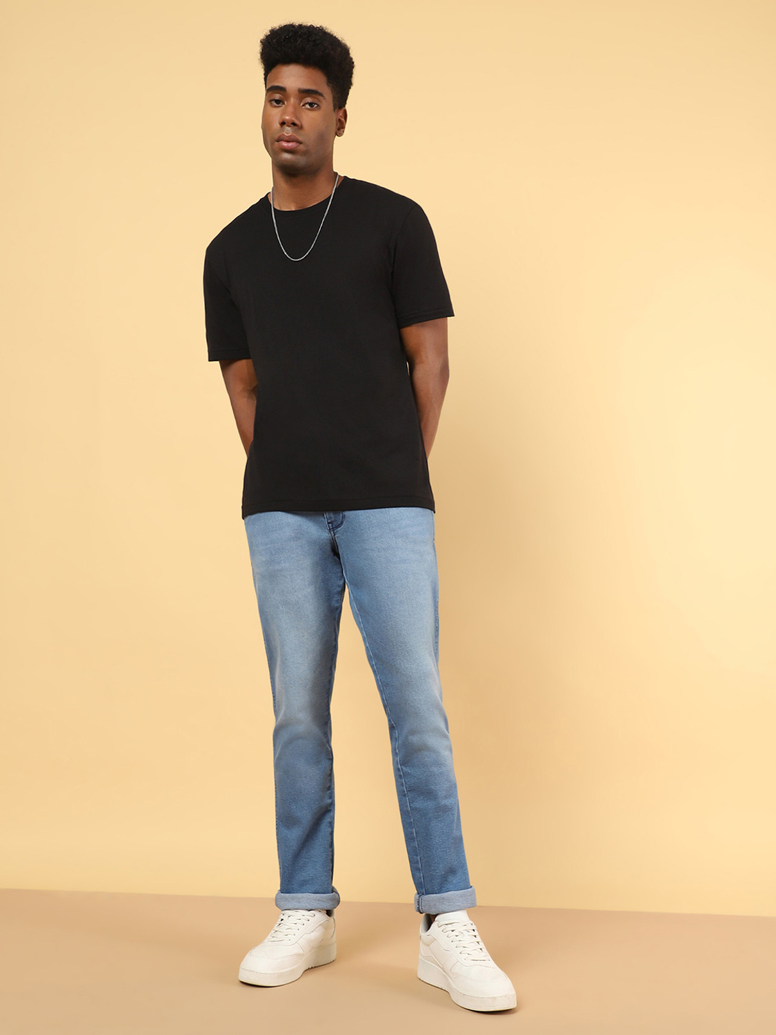 Image of Wrangler Slim Men Light Blue Jeans
