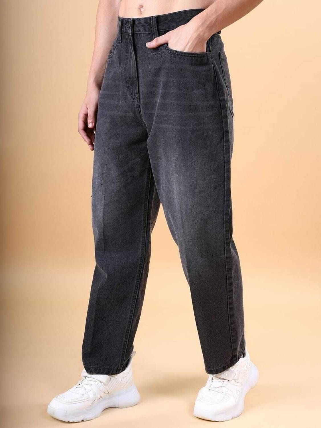 SHIMTEC Straight Fit Men Black Jeans - Image 3
