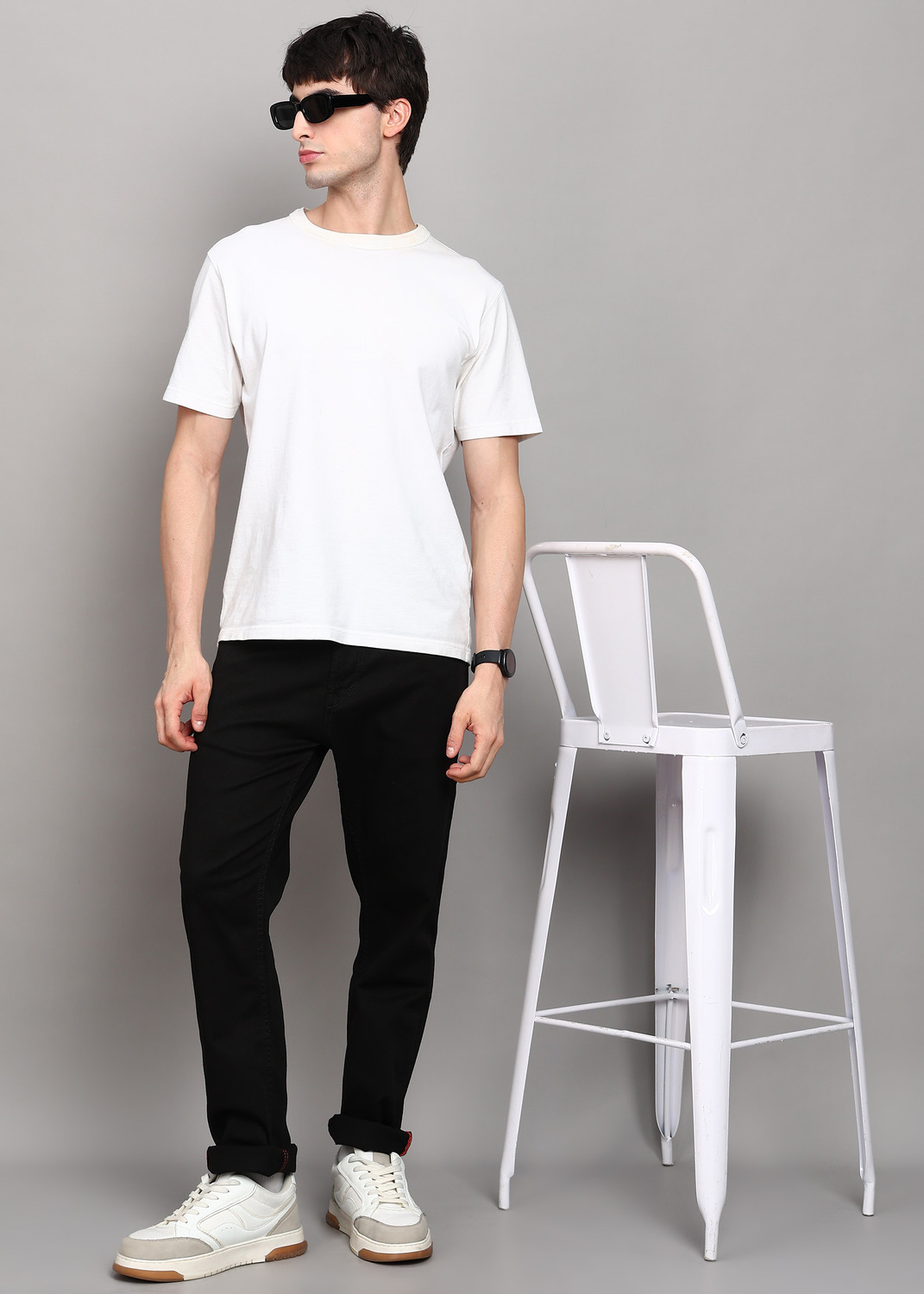 Image of KILLER Straight Fit Men Black Jeans