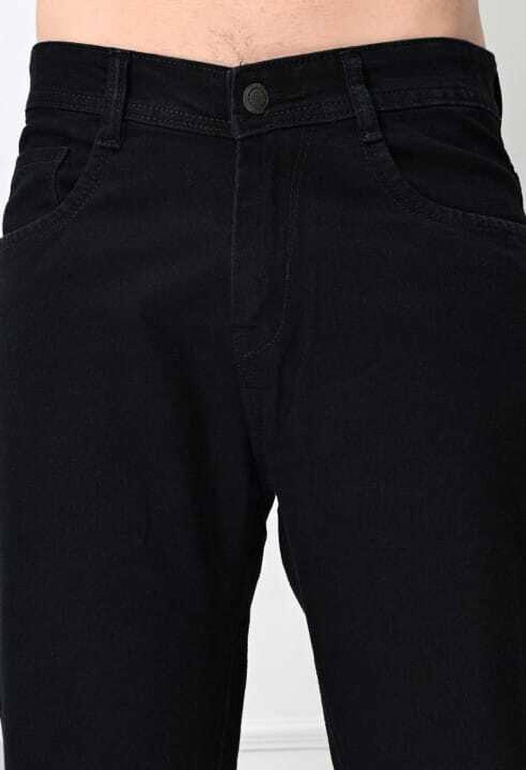 Denim Life Loose Fit Men Black Jeans - Image 5
