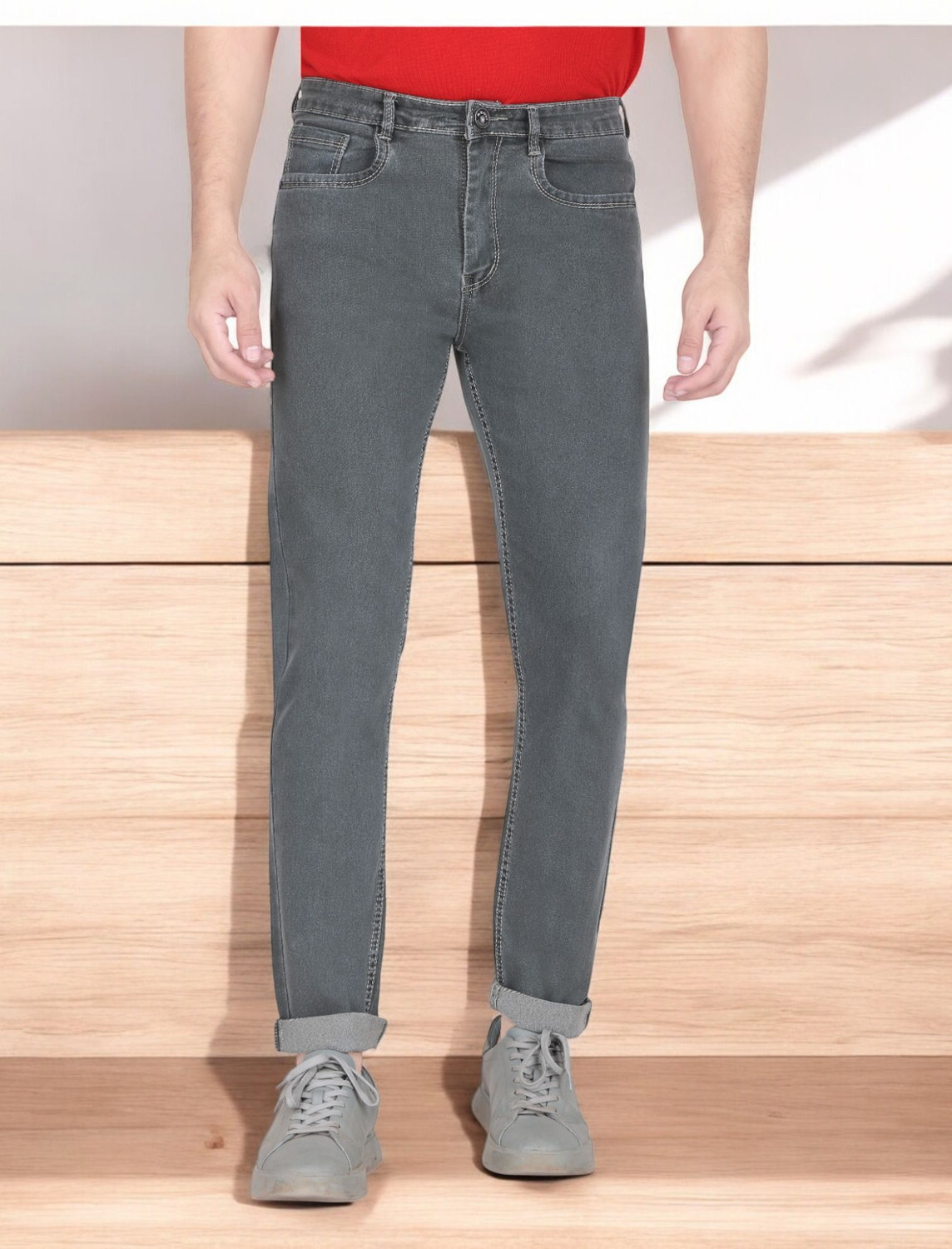 Image of REGY Slim Men Grey Jeans